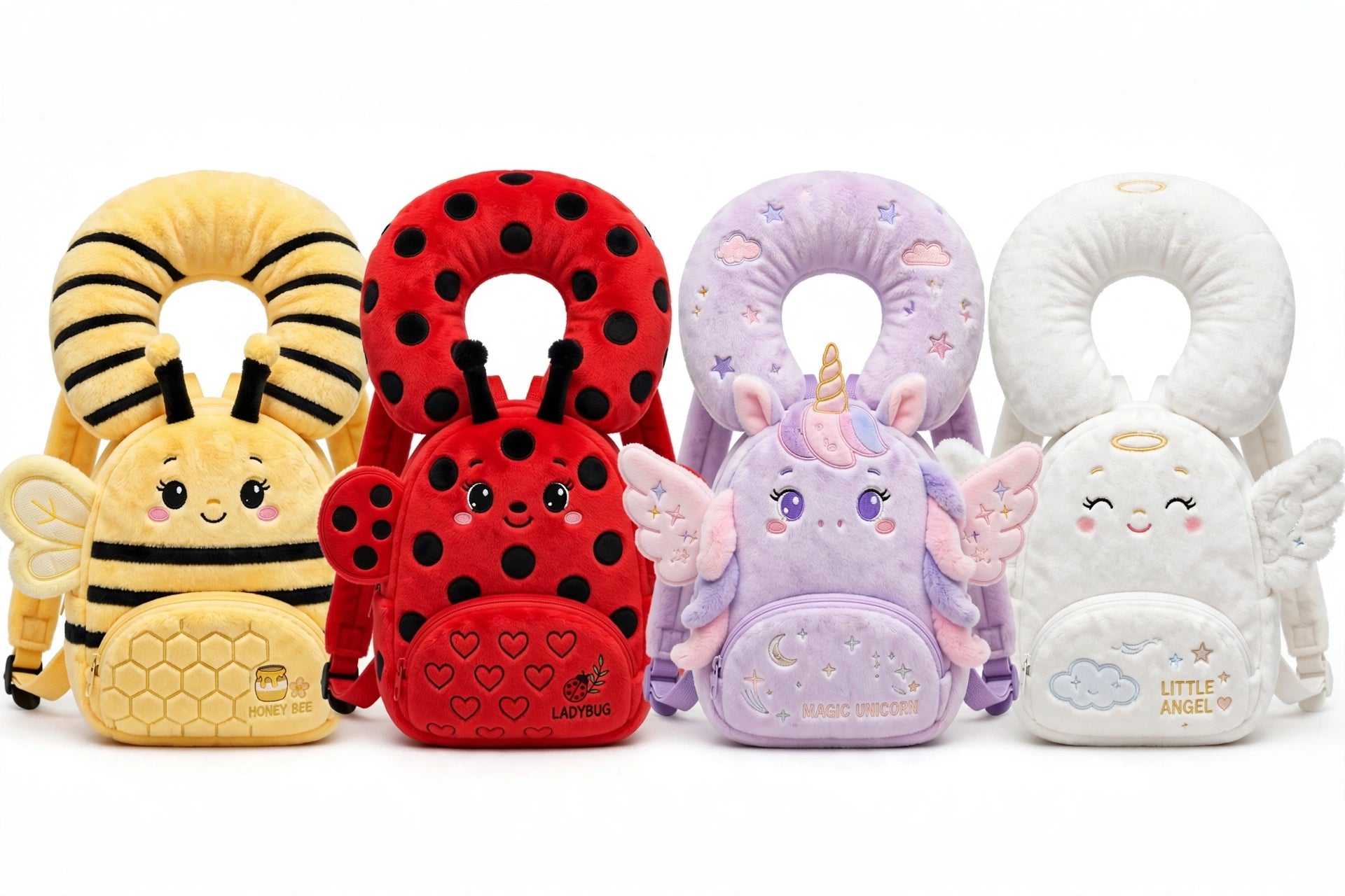 BabyGuard™ Head Protector Pillow - Cute Bee Backpack Cushion